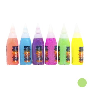 MAGICOLOR ADHESIVOS FLUO GLITTER 40gr x 1u VERDE